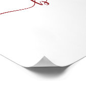 Begrüßungszeichen für Winter Greenery Baby oder Br Poster (Ecke)