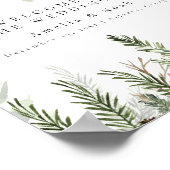 Begrüßungszeichen für Winterhochzeiten Poster (Ecke)