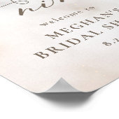 Begrüßungszeichen für Wolke 9 Brautparty Poster (Ecke)