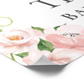 Begrüßungszeichen für Woodland Animals Floral Baby Poster (Ecke)