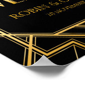 Begrüßungszeichen | Gatsby Art Deco Poster (Ecke)