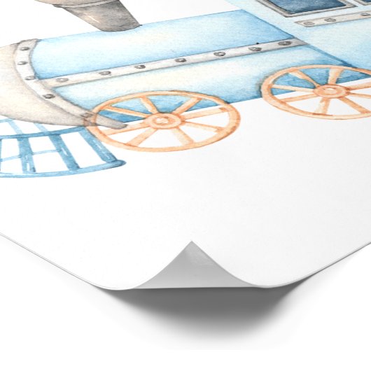 Begrüßungszeichen Geburtstag oder Babydusche Poster (Ecke)