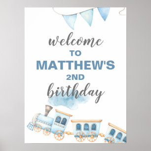 Begrüßungszeichen Geburtstag oder Babydusche Poster