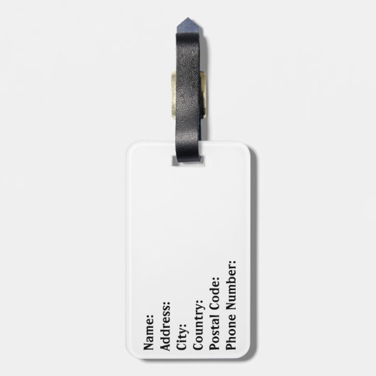 Begrüßungszeichen Gepäckanhänger (Rückseite vertikal)