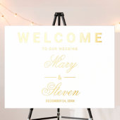 Begrüßungszeichen Gold Foliendrucke