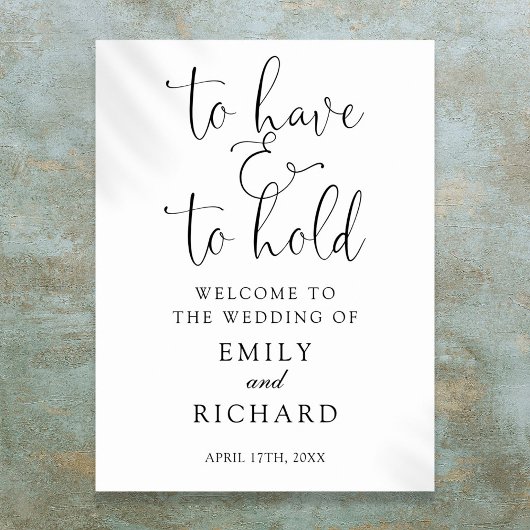 Begrüßungszeichen haben und halten poster