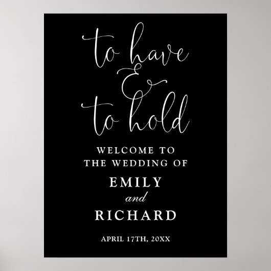 Begrüßungszeichen haben und halten poster (Vorne)