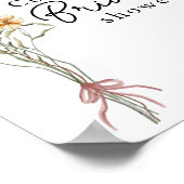 Begrüßungszeichen in Bloom Wildblume Brautparty Poster (Ecke)
