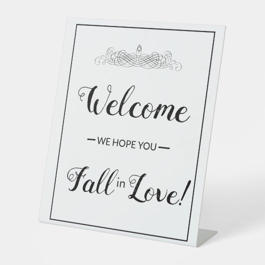 Begrüßungszeichen in Real Anwesen Sign, Real Anwes Sockelschild (Vorderseite)