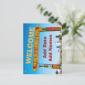 Begrüßungszeichen, Jazzmusik, Plakatunterschrift Postkarte (Stehend Vorderseite)