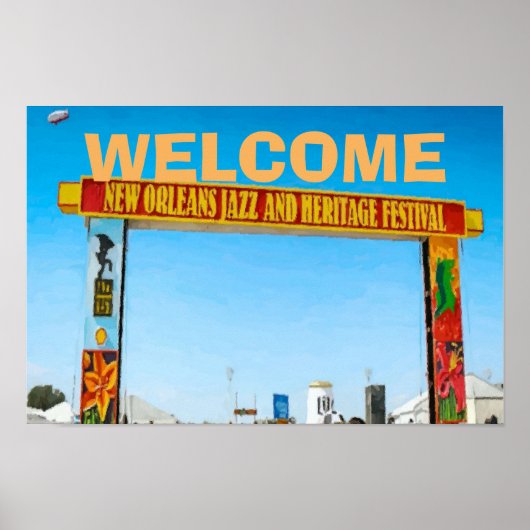 Begrüßungszeichen, Jazzmusik, Poster (Vorne)