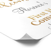 Begrüßungszeichen, Kommunionszeichen Poster (Ecke)