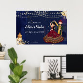 Begrüßungszeichen Mehndi und Sangeet Poster (Heimbüro)