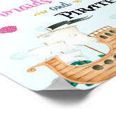 Begrüßungszeichen Mermaid und Pirate Party Poster (Ecke)