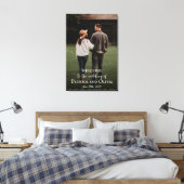 Begrüßungszeichen mit Foto auf Leinwand (Insitu (Schlafzimmer))
