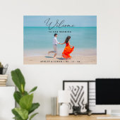 Begrüßungszeichen mit Foto, Hochzeitsfeier Foto Poster (Heimbüro)
