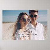 Begrüßungszeichen mit Foto Poster (Vorne)