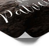 Begrüßungszeichen mit Foto Poster (Ecke)