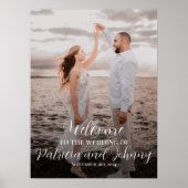 Begrüßungszeichen mit Foto Poster (Vorne)