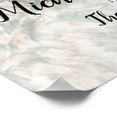 Begrüßungszeichen mit Foto Poster (Ecke)