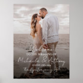 Begrüßungszeichen mit Foto Poster (Vorne)