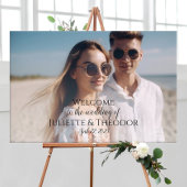 Begrüßungszeichen mit Foto Poster