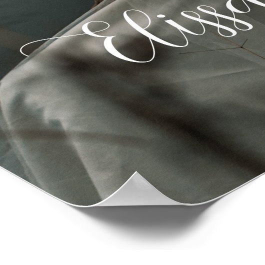 Begrüßungszeichen mit Foto Poster (Ecke)