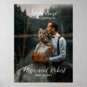 Begrüßungszeichen mit Foto Poster (Vorne)
