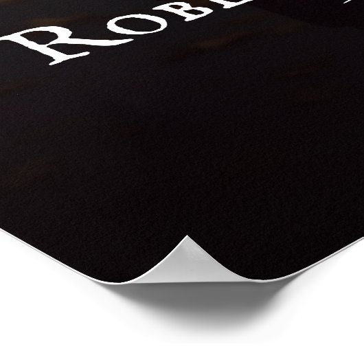 Begrüßungszeichen mit Foto-Schrift Poster (Ecke)