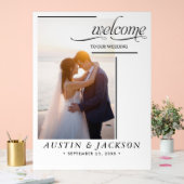 Begrüßungszeichen mit Name und Datum | Acrylschild (Hochzeit)