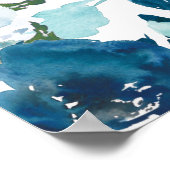 Begrüßungszeichen Mitternacht Blooms Poster (Ecke)