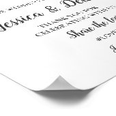 Begrüßungszeichen | Modern Boho Lemon Summer Weddi Poster (Ecke)