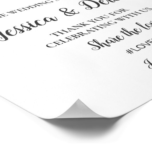 Begrüßungszeichen | Modern Boho Lemon Summer Weddi Poster (Ecke)