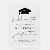 Begrüßungszeichen moderner Lässiger Script-Graduie Acrylschild (Vorderseite)