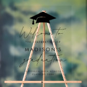 Begrüßungszeichen moderner Lässiger Script-Graduie Acrylschild (Neutral)