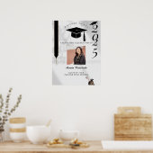 Begrüßungszeichen moderner Lässiger Script-Graduie Poster (Küche)