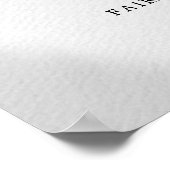 Begrüßungszeichen moderner Lässiger Script-Graduie Poster (Ecke)