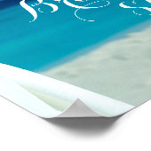 Begrüßungszeichen | Ocean Beach Summer Brautparty Poster (Ecke)
