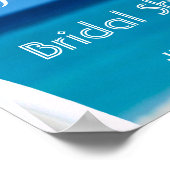 Begrüßungszeichen | Ocean Beach Summer Brautparty Poster (Ecke)