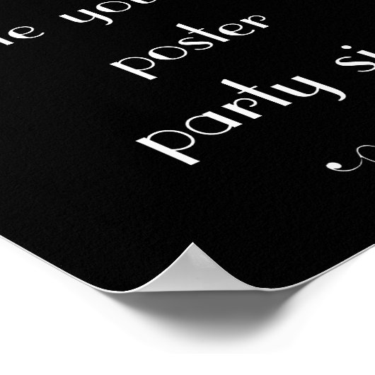 Begrüßungszeichen Party Poster (Ecke)