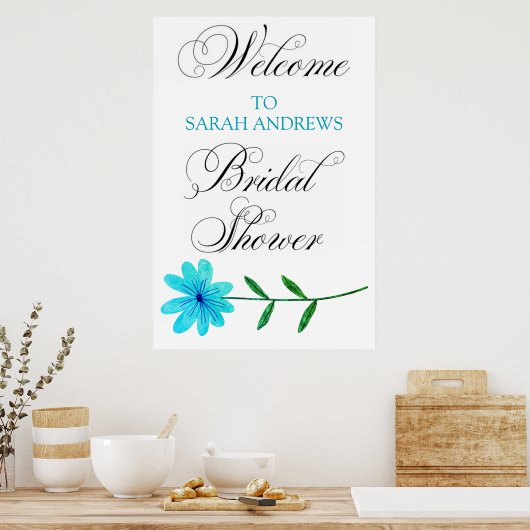 Begrüßungszeichen personalisiert poster (Küche)