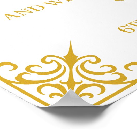 Begrüßungszeichen Poster (Ecke)