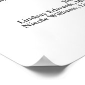 Begrüßungszeichen Poster (Ecke)