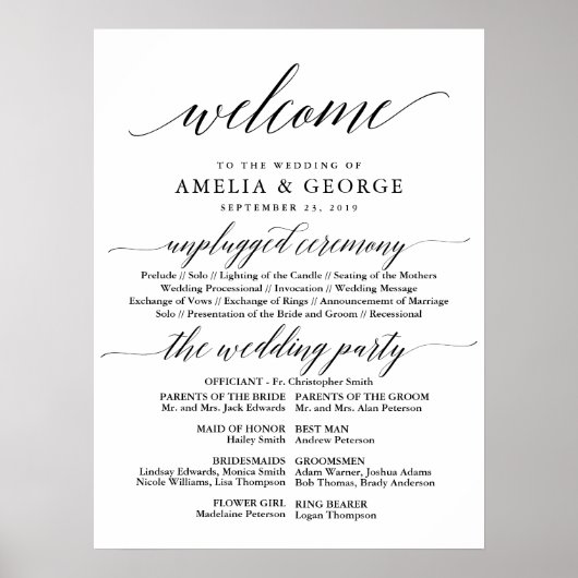 Begrüßungszeichen Poster (Vorne)