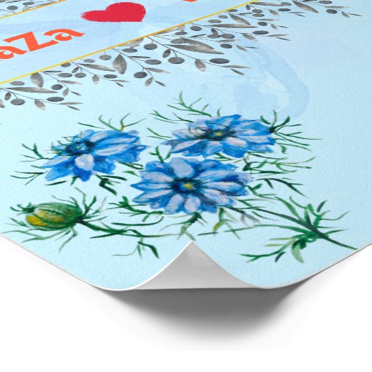 Begrüßungszeichen Poster (Ecke)