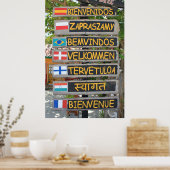 Begrüßungszeichen Poster (Küche)