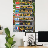 Begrüßungszeichen Poster (Heimbüro)