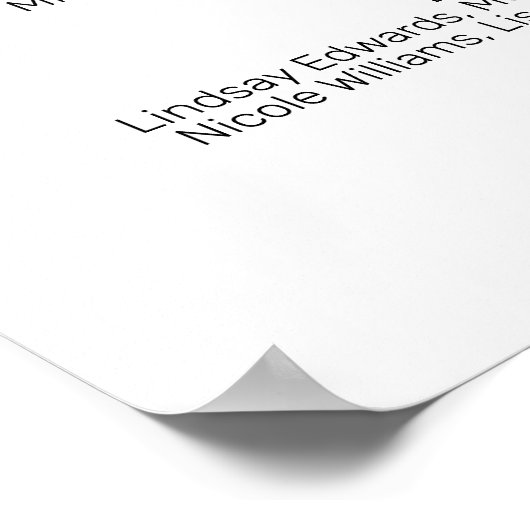 Begrüßungszeichen Poster (Ecke)