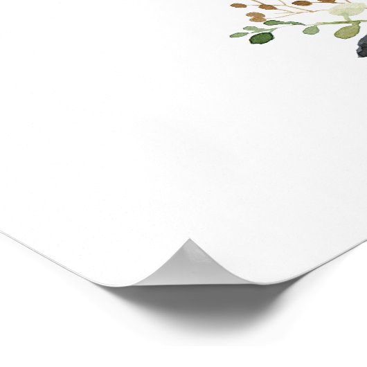 Begrüßungszeichen Poster (Ecke)