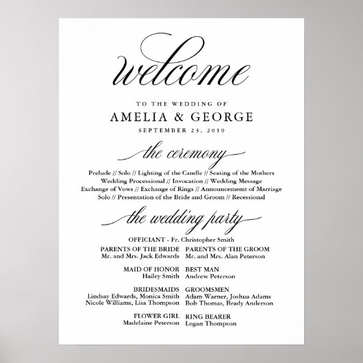 Begrüßungszeichen Poster (Vorne)